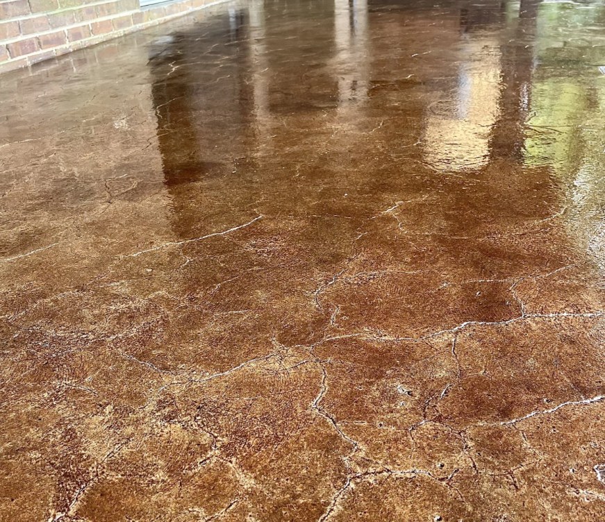 Stained concrete