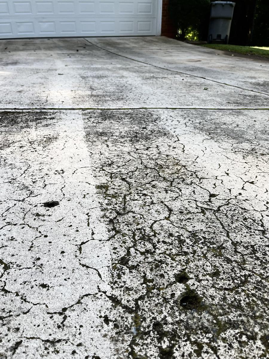 Driveway Transformation before