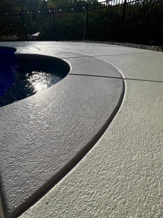 Concrete overlay project by Elite Surfaces in Charlotte NC