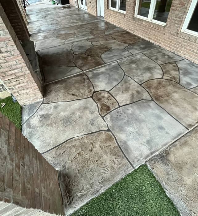 Concrete overlay project by Elite Surfaces in Charlotte NC