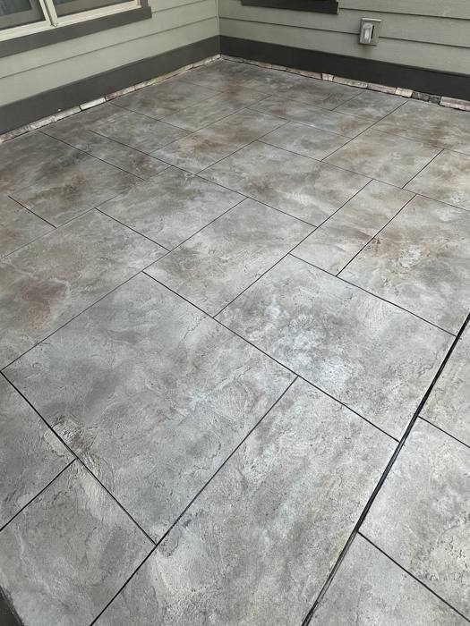 Concrete overlay project by Elite Surfaces in Charlotte NC