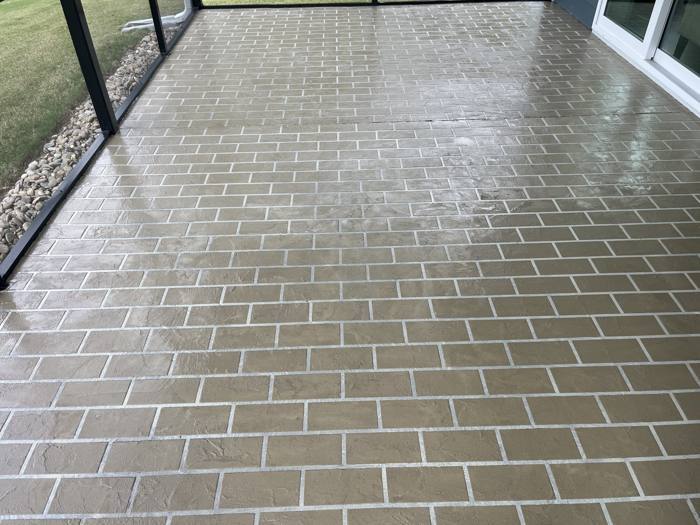 Brick-pattern overlay in Charlotte NC