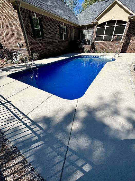 Concrete overlay project by Elite Surfaces in Charlotte NC