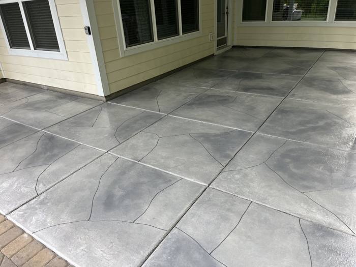 Concrete overlay project by Elite Surfaces in Charlotte NC