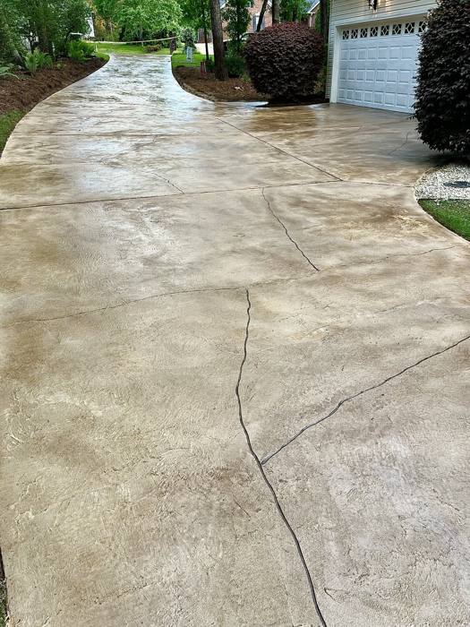 Stained concrete project by Elite Surfaces in Charlotte NC